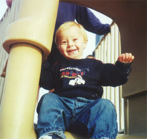 On the slide